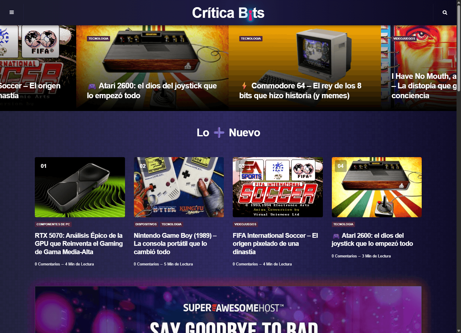 CriticaBits.com screenshot