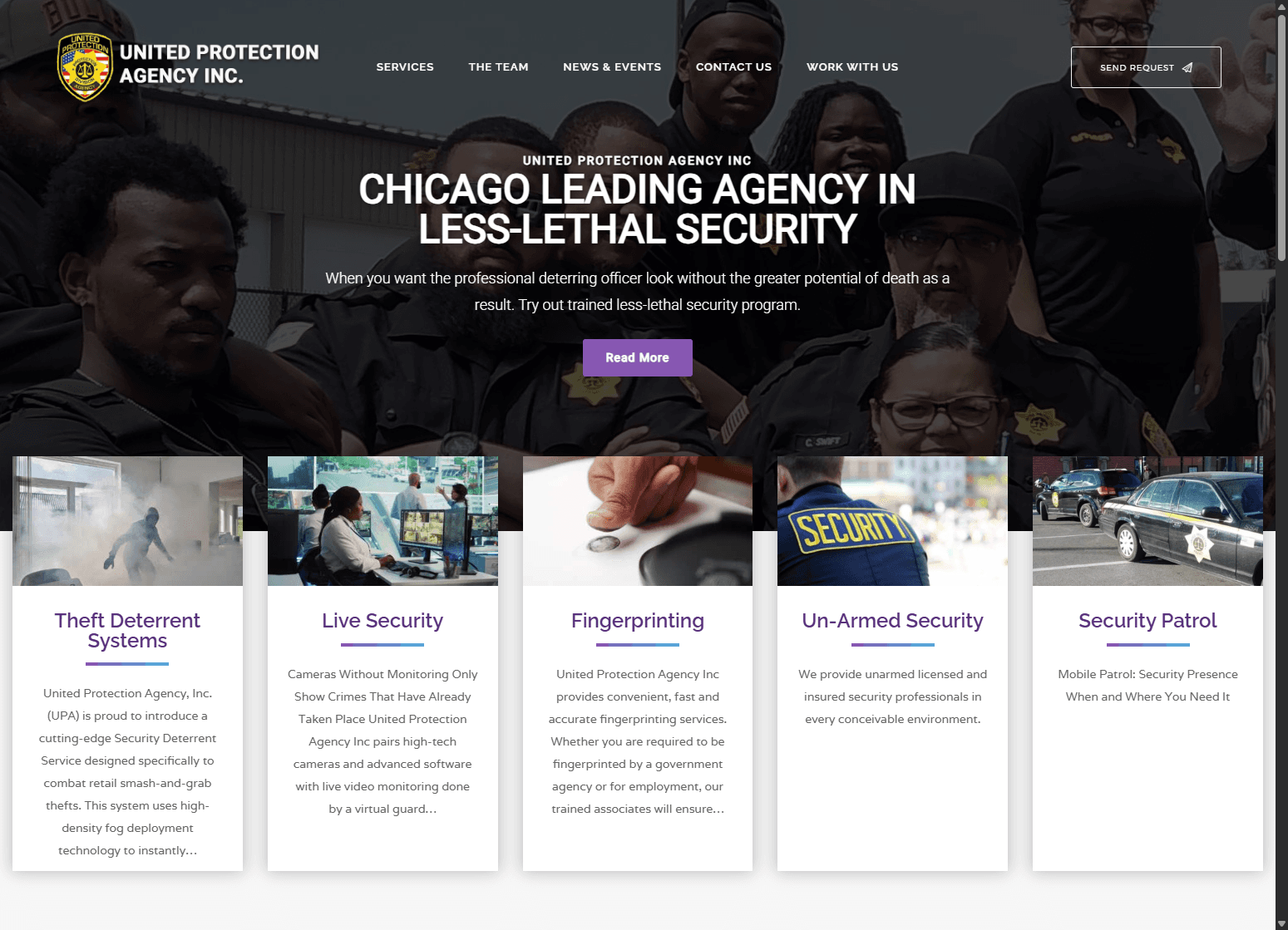 UnitedProtectionAgencyInc.com screenshot